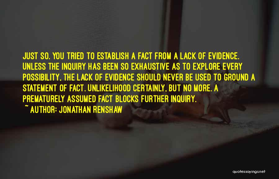 Jonathan Renshaw Quotes 161762