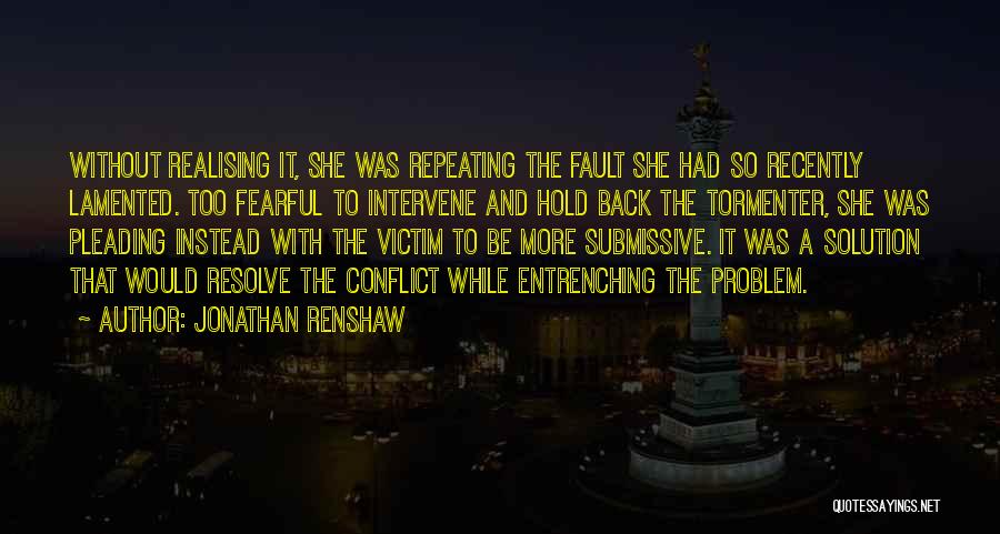 Jonathan Renshaw Quotes 165076