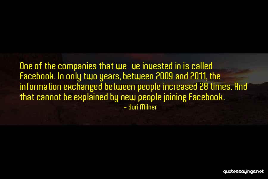 Joretapo Quotes By Yuri Milner Joretapo Quotes By Yuri Milner