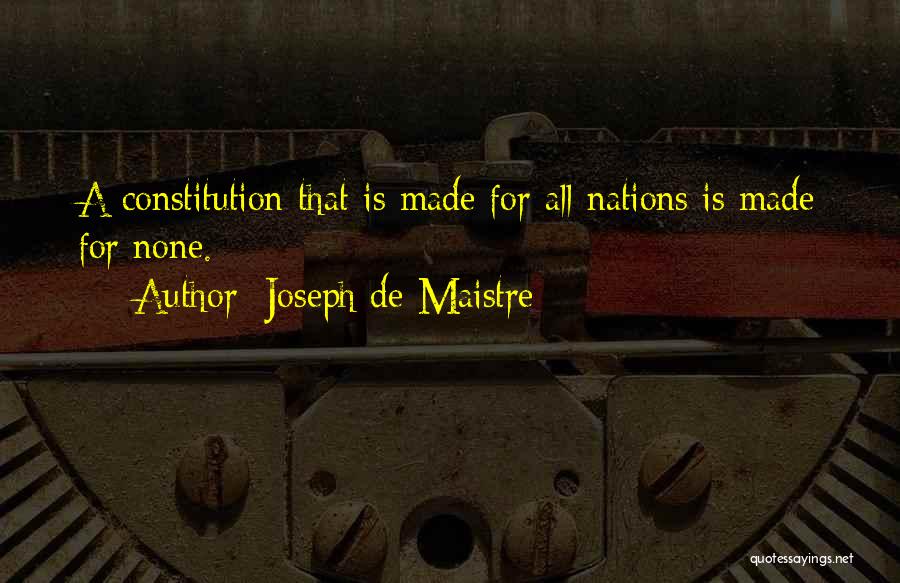 Joseph De Maistre Quotes 228115