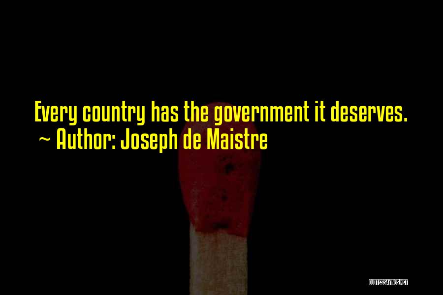 Joseph De Maistre Quotes 459663