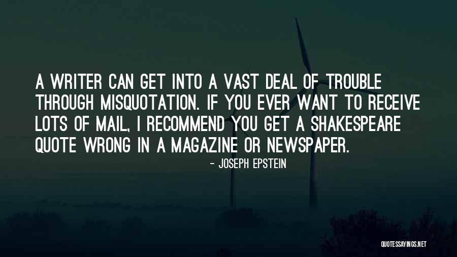 Joseph Epstein Quotes 1682542