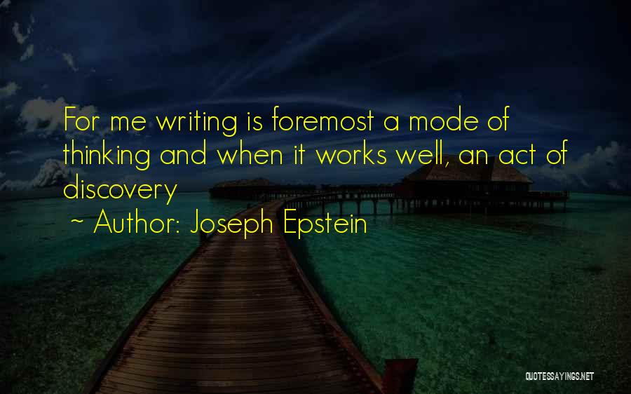 Joseph Epstein Quotes 1947659