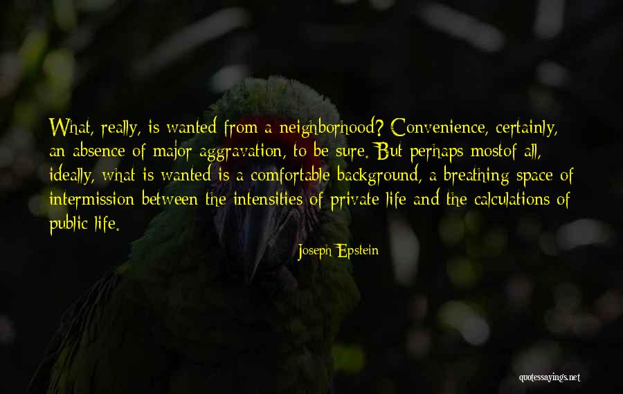 Joseph Epstein Quotes 693045