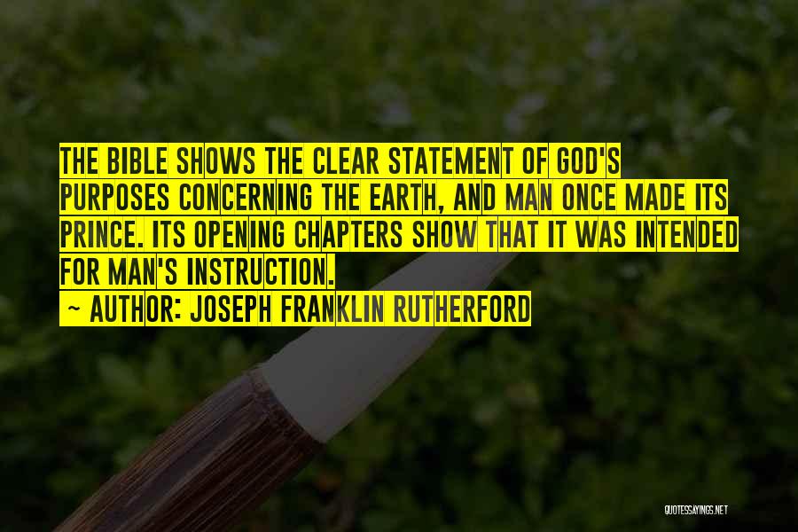 Joseph Franklin Rutherford Quotes 130732