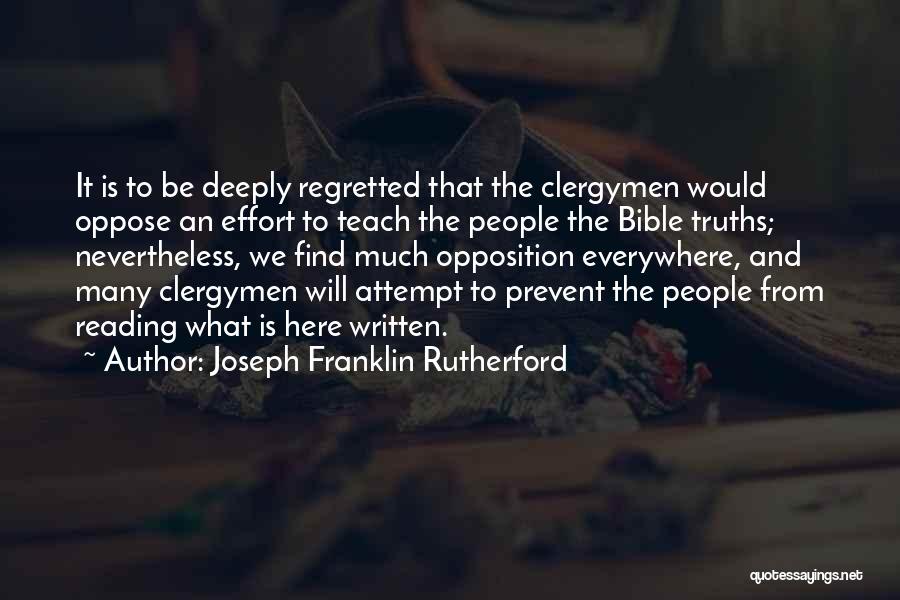 Joseph Franklin Rutherford Quotes 178707