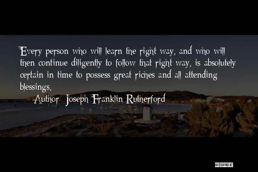 Joseph Franklin Rutherford Quotes 2118693