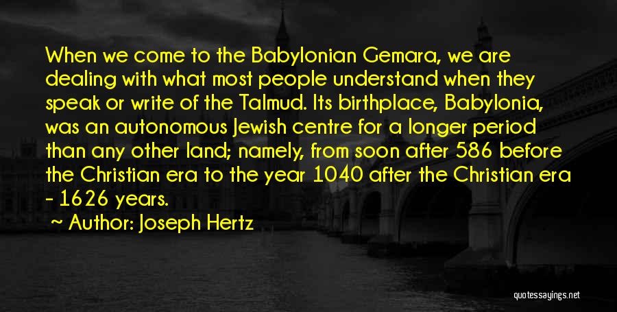 Joseph Hertz Quotes 1192365