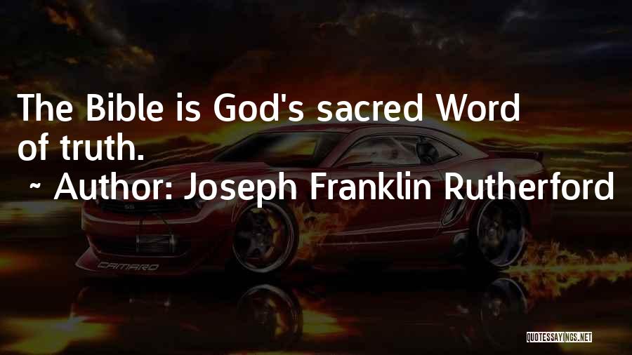 Joseph In The Bible Quotes By Joseph Franklin Rutherford