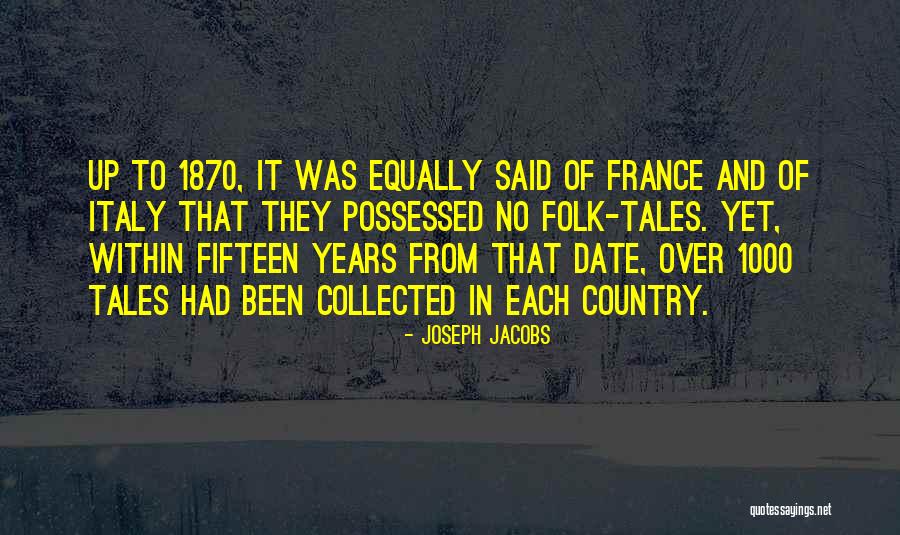 Joseph Jacobs Quotes 609436 Joseph Jacobs Quotes 609436