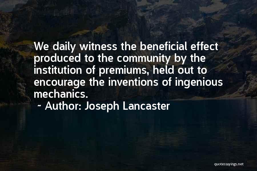 Joseph Lancaster Quotes 1415633