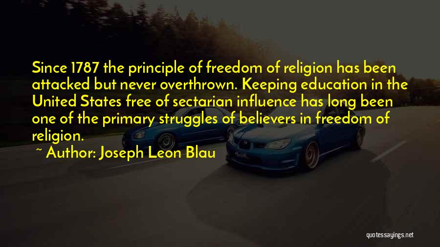 Joseph Leon Blau Quotes 675054