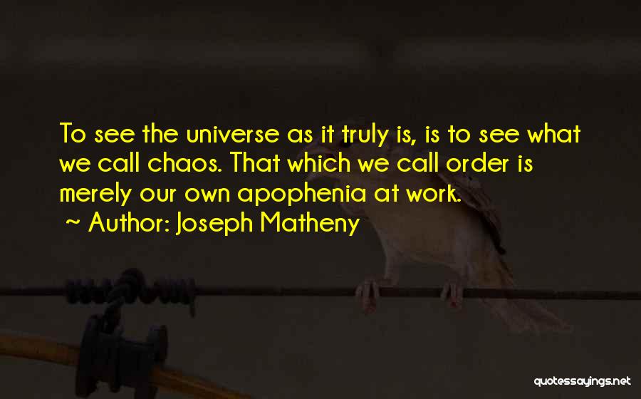 Joseph Matheny Quotes 1483723