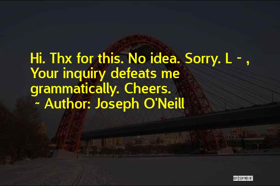 Joseph O'Neill Quotes 679428