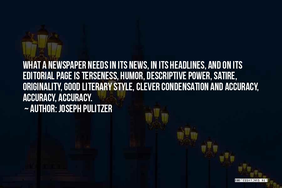 Joseph Pulitzer Quotes 282621