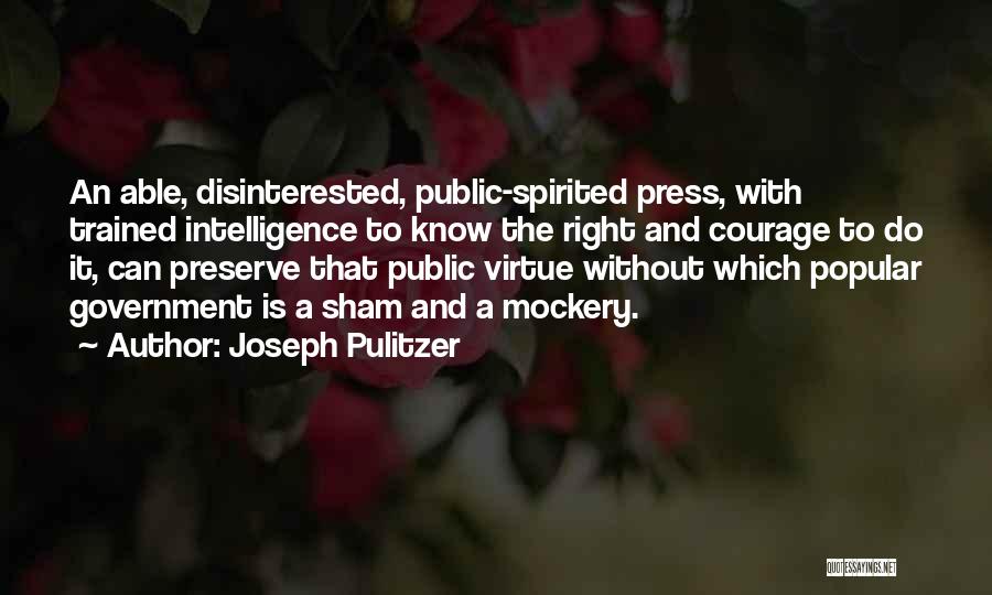 Joseph Pulitzer Quotes 498399