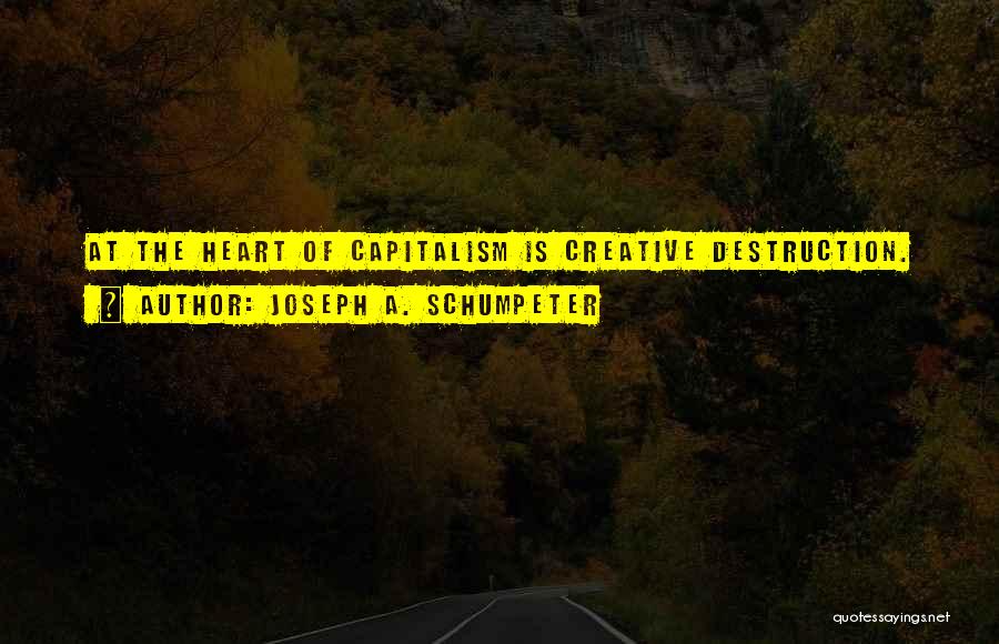 Joseph Schumpeter Creative Destruction Quotes By Joseph A. Schumpeter