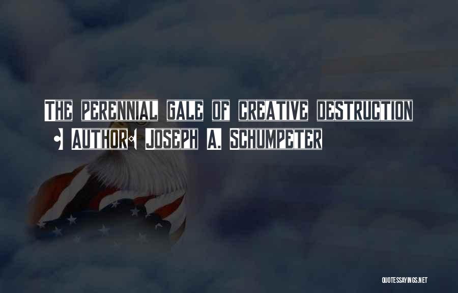 Joseph Schumpeter Creative Destruction Quotes By Joseph A. Schumpeter