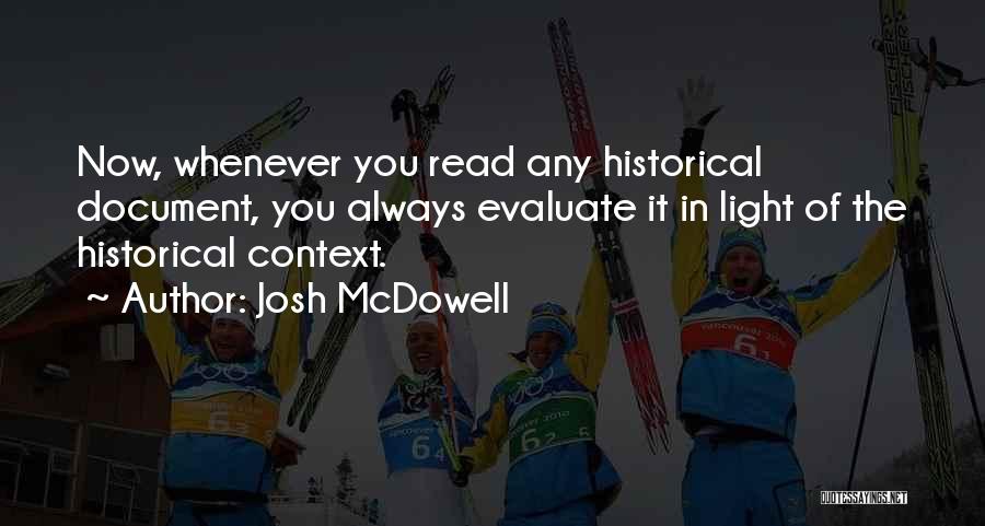 Josh McDowell Quotes 773806