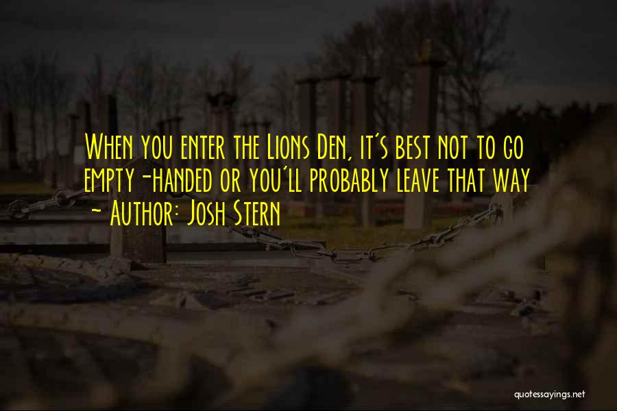 Josh Stern Quotes 937296