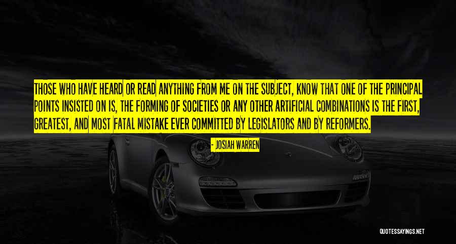 Josiah Warren Quotes 517788 Josiah Warren Quotes 517788