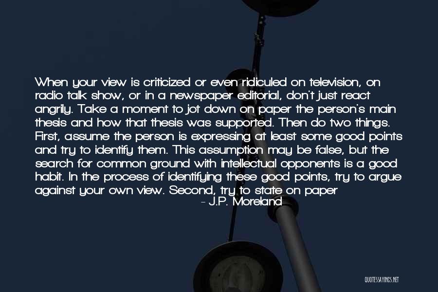 Jot Down Quotes By J.P. Moreland Jot Down Quotes By J.P. Moreland