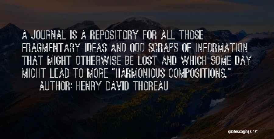 Journal Quotes By Henry David Thoreau