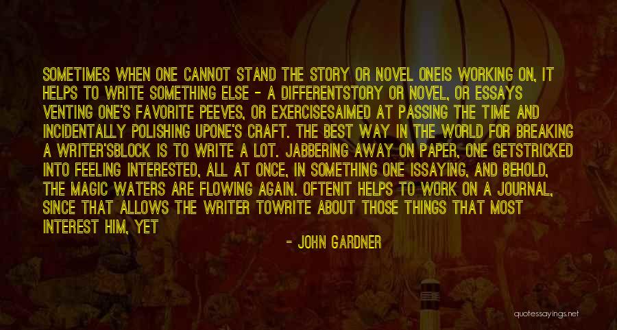 Journal Quotes By John Gardner