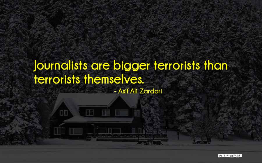 Journalists Quotes By Asif Ali Zardari