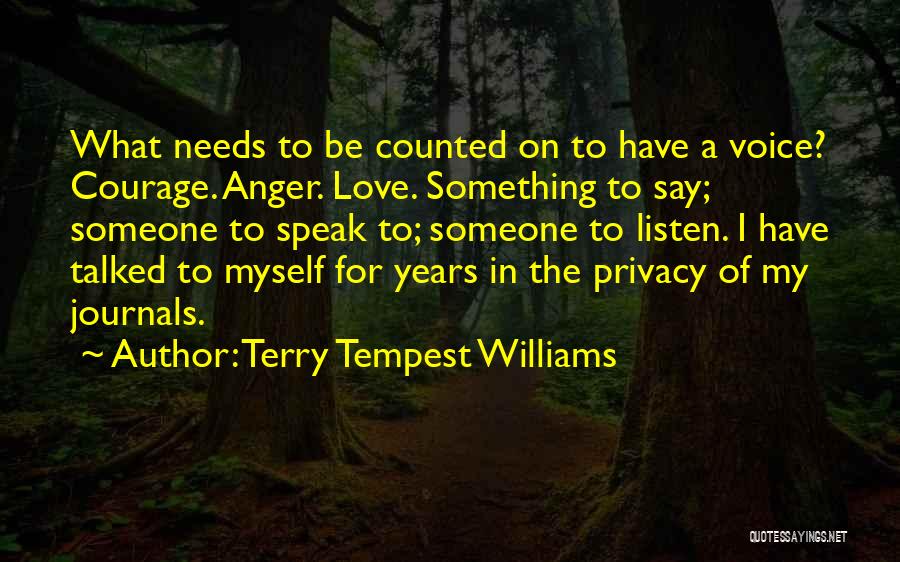 Journals Quotes By Terry Tempest Williams