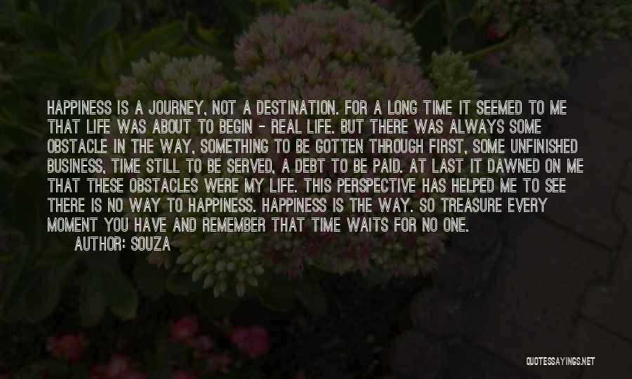 Journey And Destination Quotes By Souza