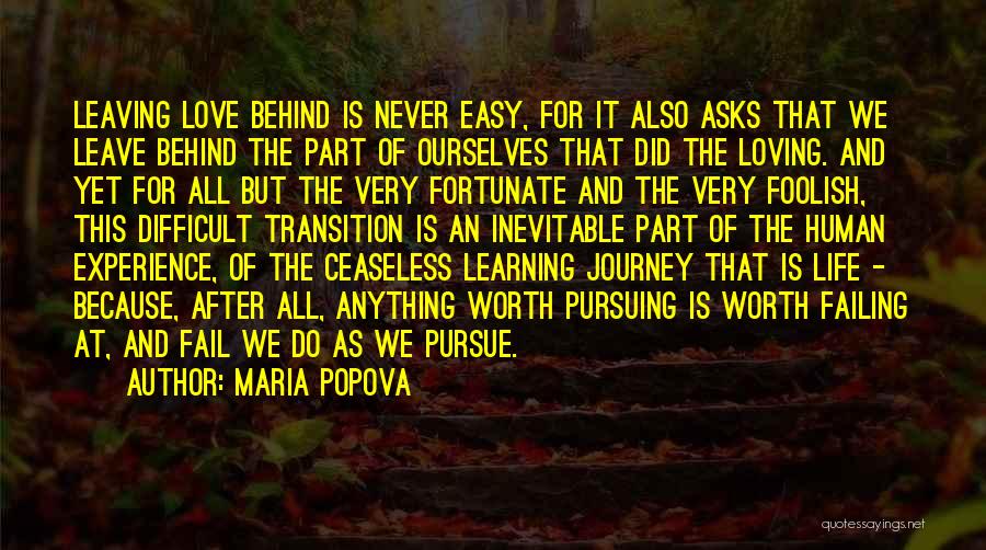 Journey And Experience Quotes By Maria Popova