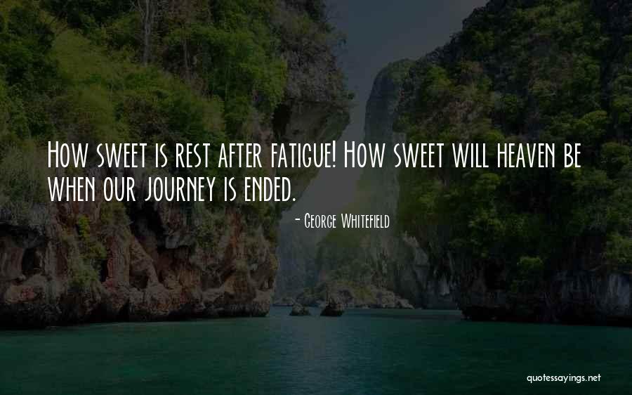 Journey Ended Quotes By George Whitefield