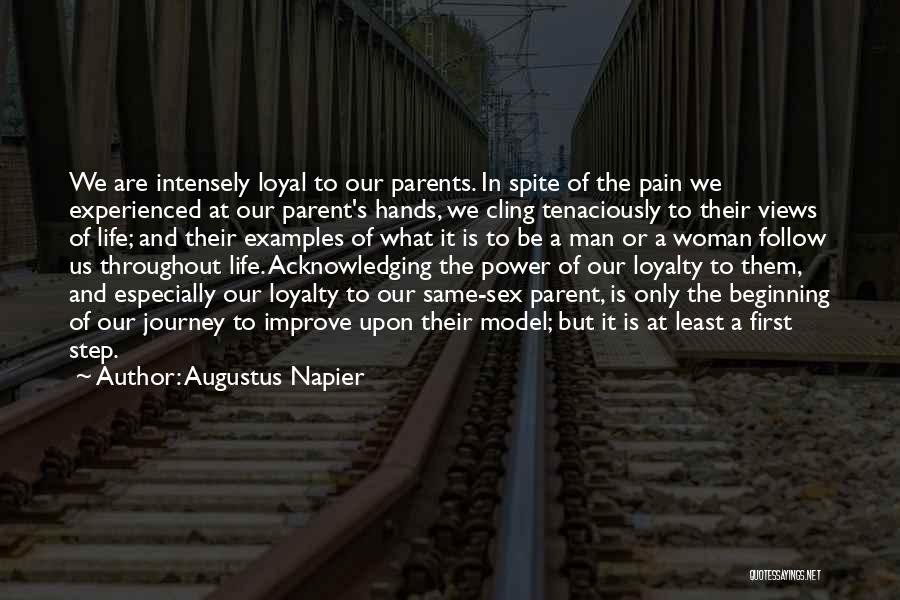 Journey First Step Quotes By Augustus Napier