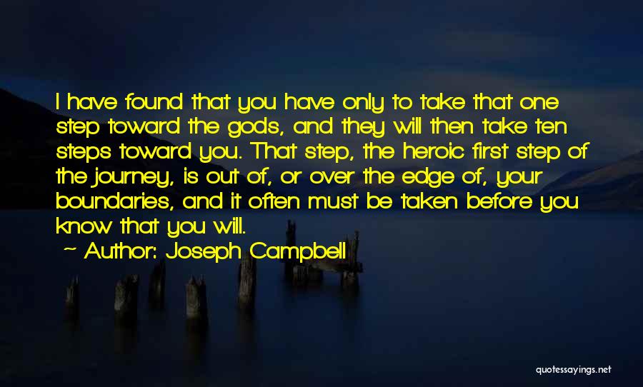 Journey First Step Quotes By Joseph Campbell