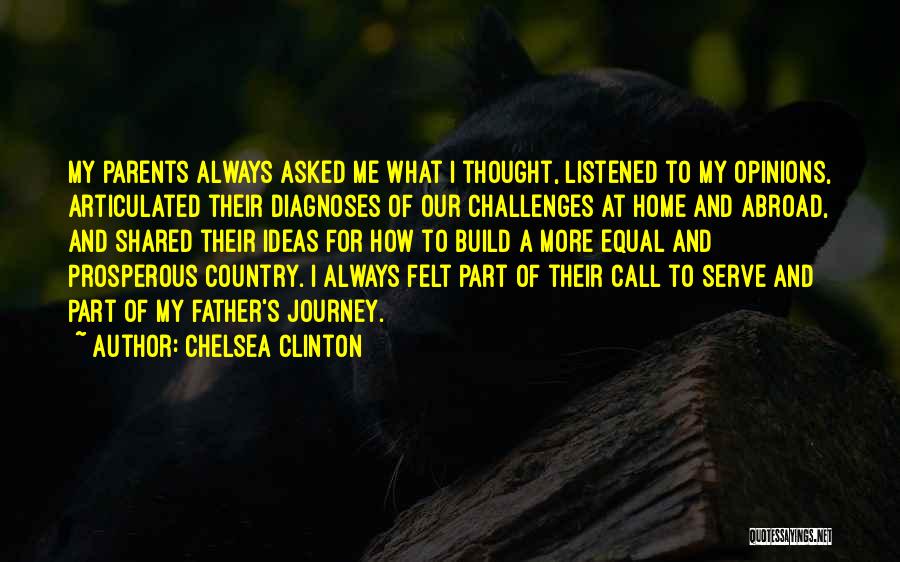 Journey Home Quotes By Chelsea Clinton