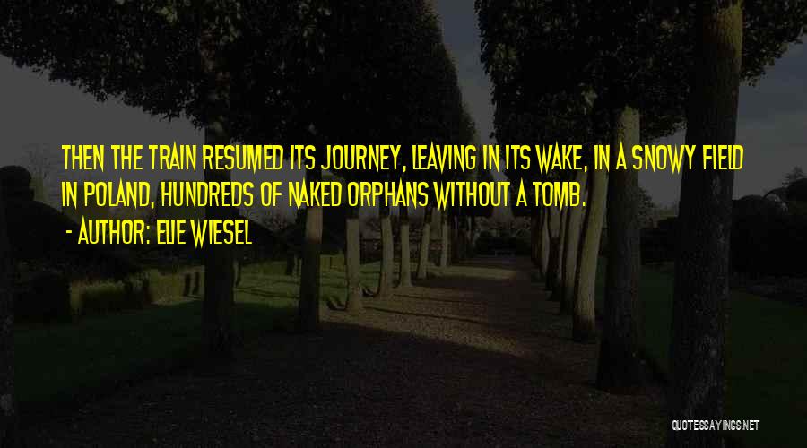 Journey Leaving Quotes By Elie Wiesel