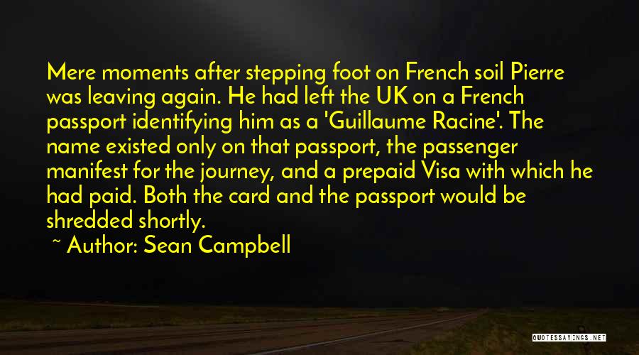 Journey Leaving Quotes By Sean Campbell