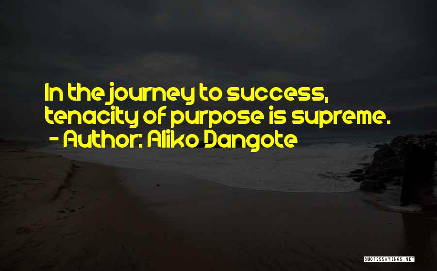 Journey Success Quotes By Aliko Dangote