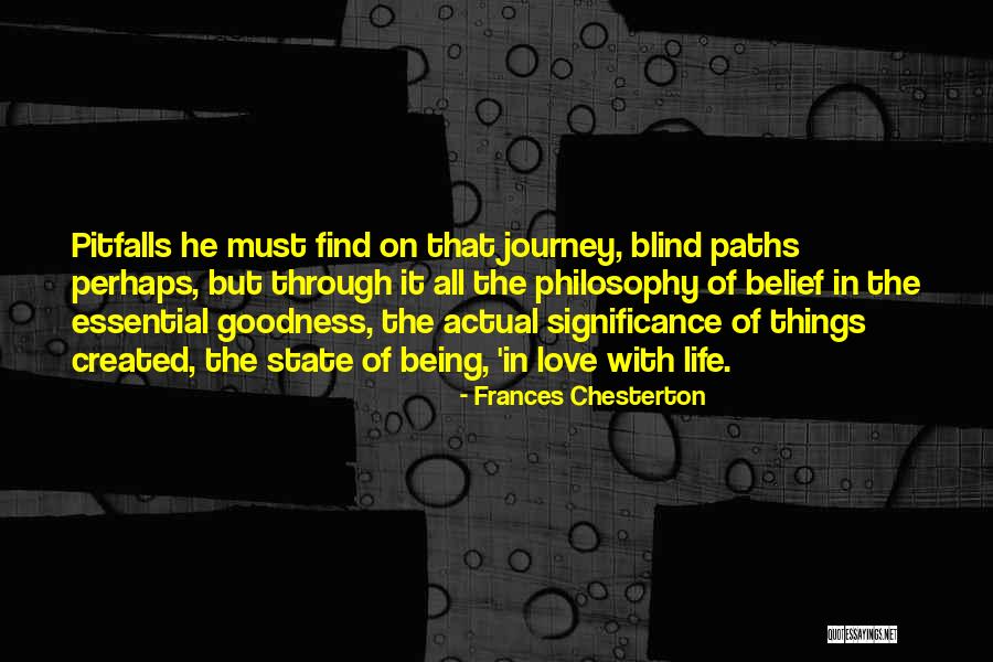 Journey Through Love Quotes By Frances Chesterton