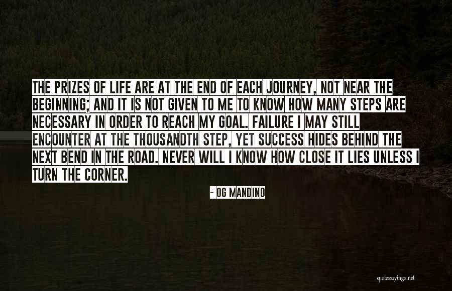 Journey To Greatness Quotes By Og Mandino