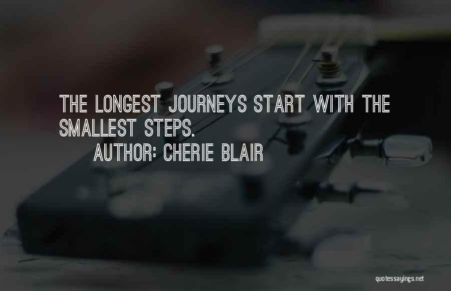 Journeys And Steps Quotes By Cherie Blair