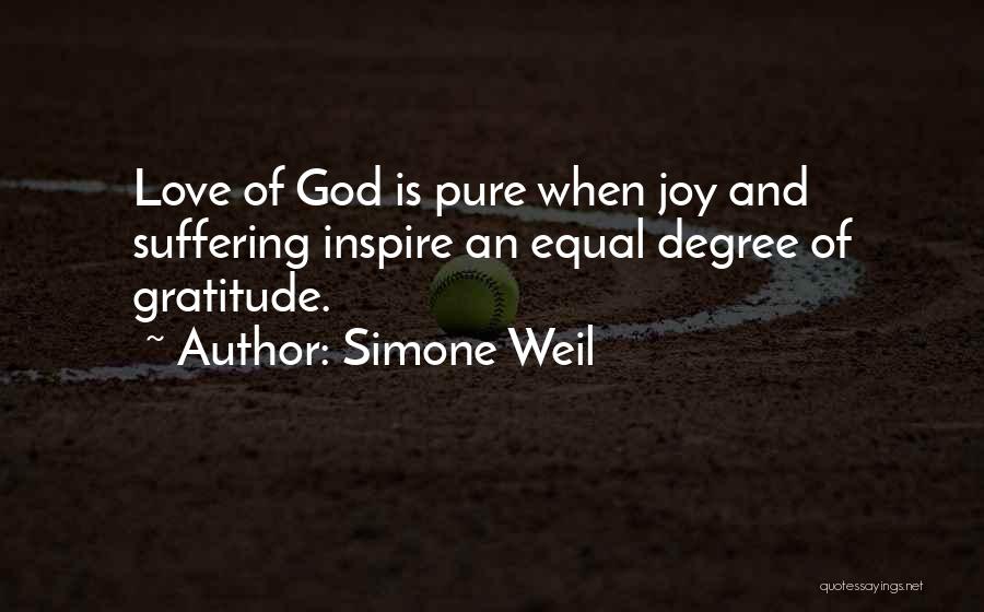 Joy And God Quotes By Simone Weil