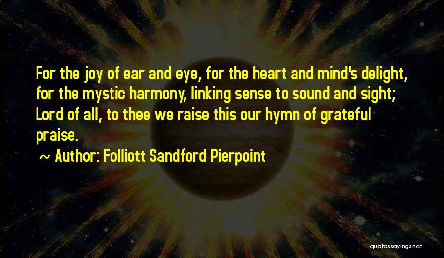 Joy And Gratitude Quotes By Folliott Sandford Pierpoint