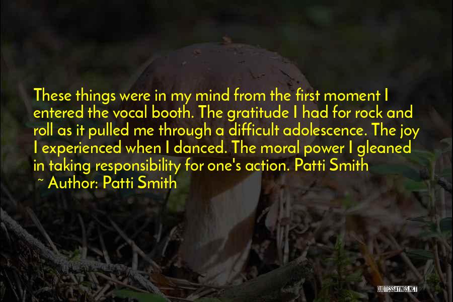 Joy And Gratitude Quotes By Patti Smith