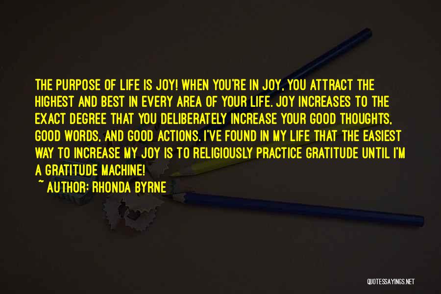 Joy And Gratitude Quotes By Rhonda Byrne