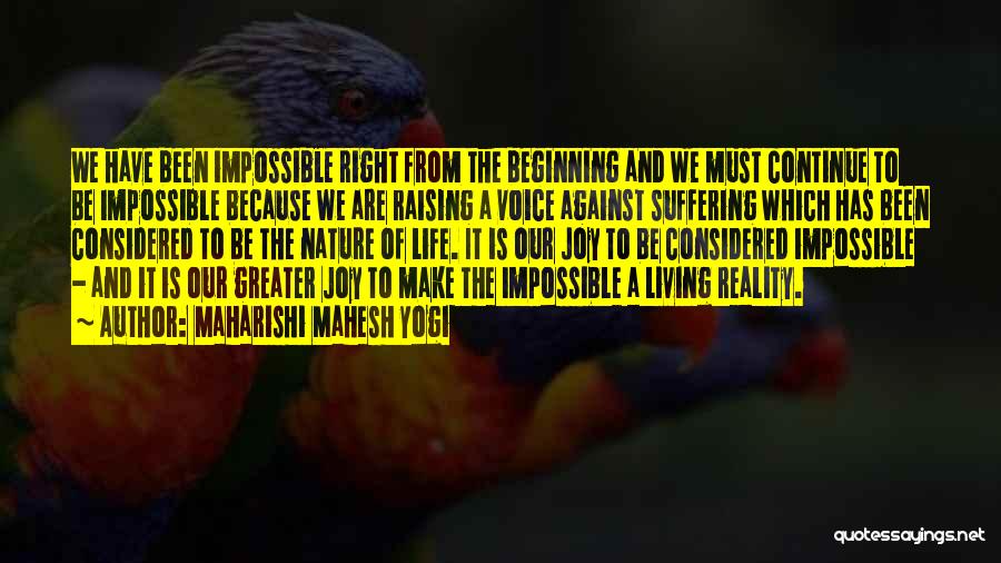 Joy And Nature Quotes By Maharishi Mahesh Yogi