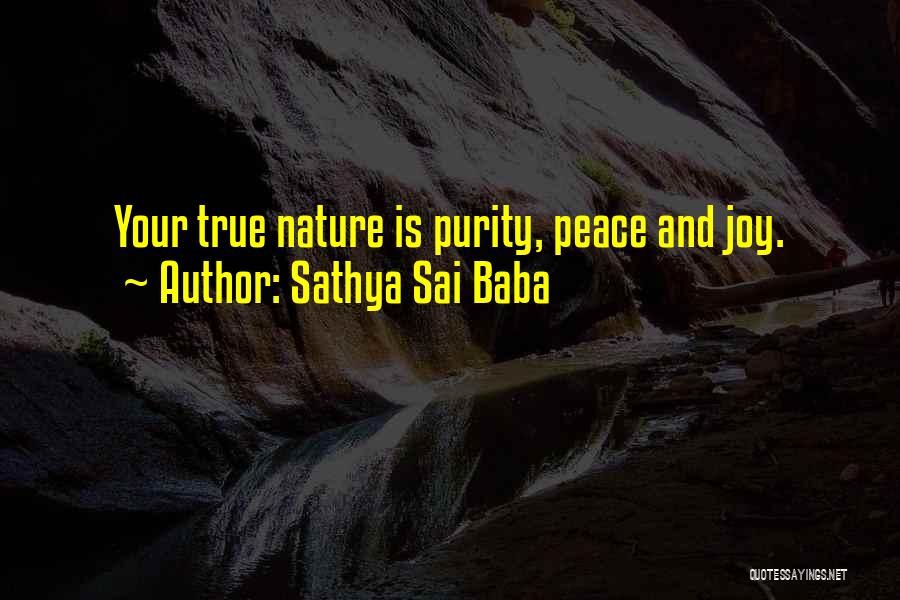 Joy And Nature Quotes By Sathya Sai Baba