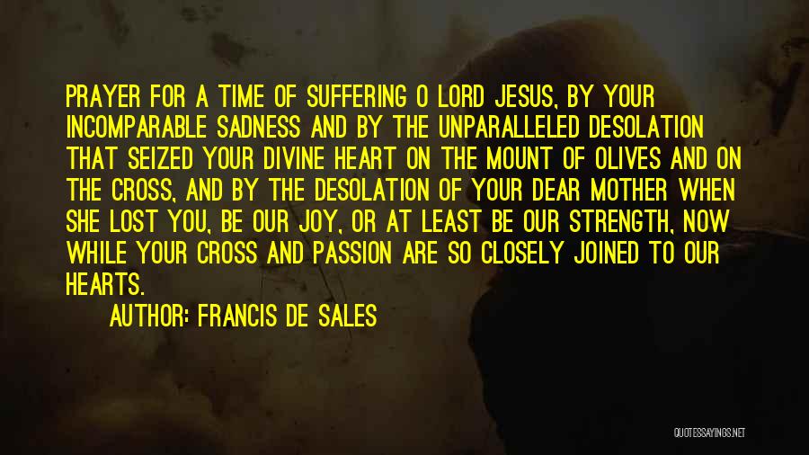 Joy And Sadness Quotes By Francis De Sales
