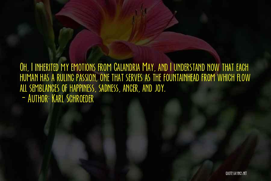 Joy And Sadness Quotes By Karl Schroeder